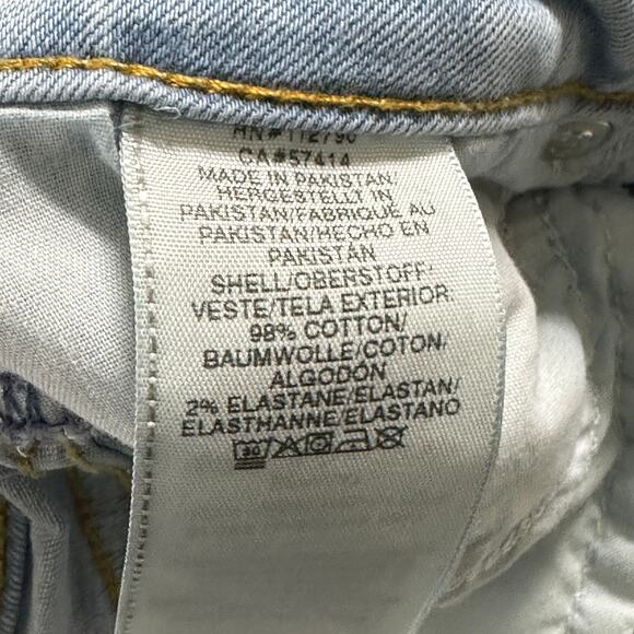 True Religion Jeans 33 Light Blue Denim Mid Rise Straight Billie DIY Cut Raw Hem - Picture 5 of 12